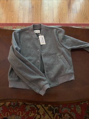 Active USA Gray Snap-Front Jacket